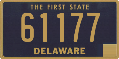 DE license plate 61177