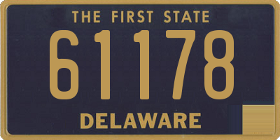 DE license plate 61178