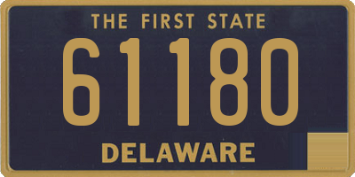 DE license plate 61180