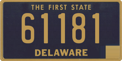 DE license plate 61181