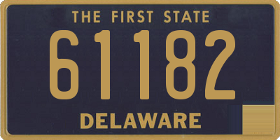 DE license plate 61182