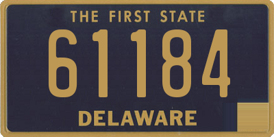 DE license plate 61184