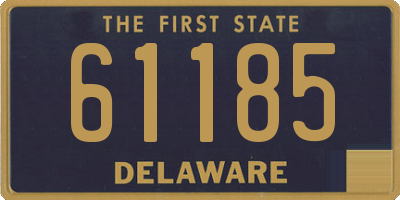 DE license plate 61185