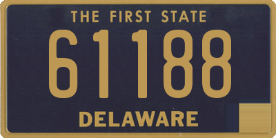 DE license plate 61188