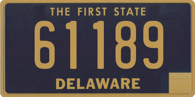 DE license plate 61189