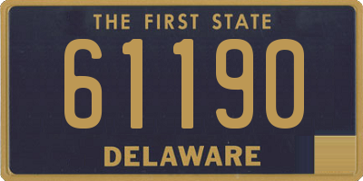 DE license plate 61190