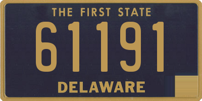 DE license plate 61191