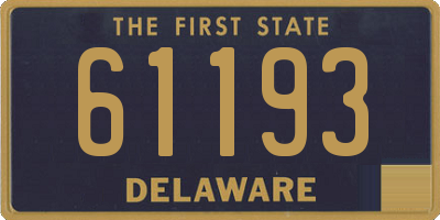 DE license plate 61193