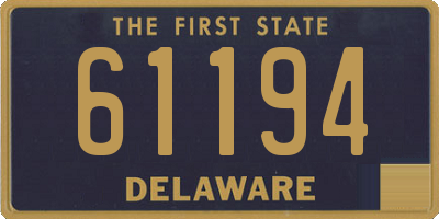 DE license plate 61194