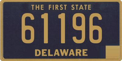 DE license plate 61196