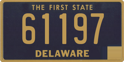 DE license plate 61197