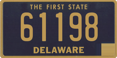 DE license plate 61198