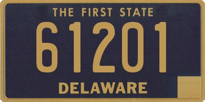DE license plate 61201