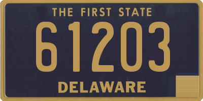 DE license plate 61203