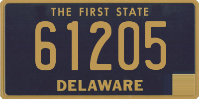 DE license plate 61205