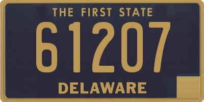 DE license plate 61207