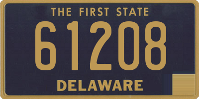 DE license plate 61208