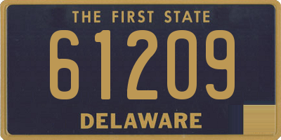 DE license plate 61209