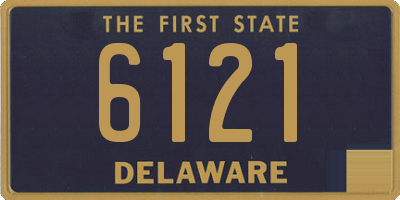 DE license plate 6121