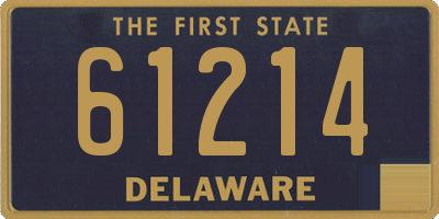 DE license plate 61214