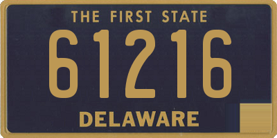 DE license plate 61216