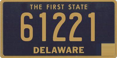 DE license plate 61221