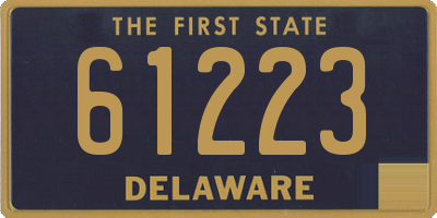 DE license plate 61223