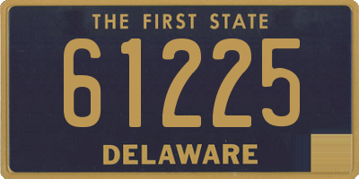 DE license plate 61225