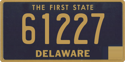 DE license plate 61227