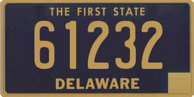 DE license plate 61232