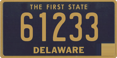 DE license plate 61233