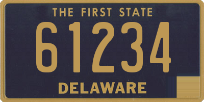 DE license plate 61234