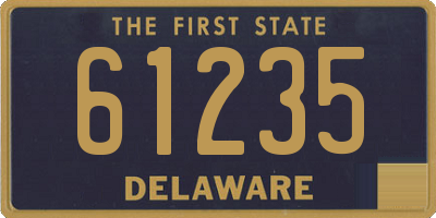 DE license plate 61235