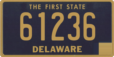 DE license plate 61236