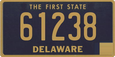 DE license plate 61238