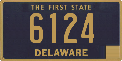 DE license plate 6124
