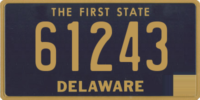 DE license plate 61243