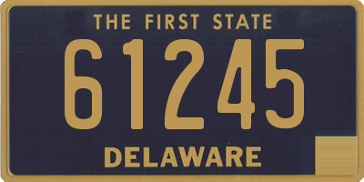 DE license plate 61245