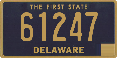 DE license plate 61247