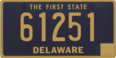 DE license plate 61251