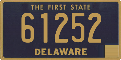 DE license plate 61252