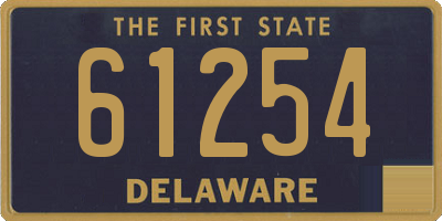 DE license plate 61254