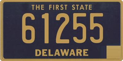 DE license plate 61255