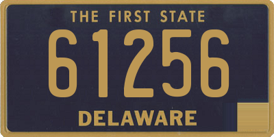 DE license plate 61256