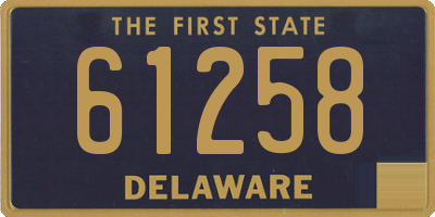 DE license plate 61258