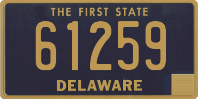 DE license plate 61259