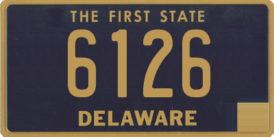 DE license plate 6126