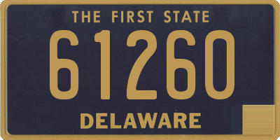 DE license plate 61260