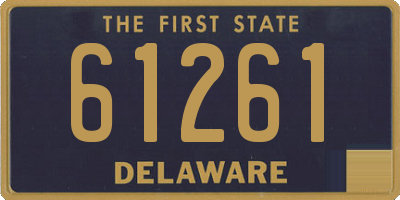 DE license plate 61261