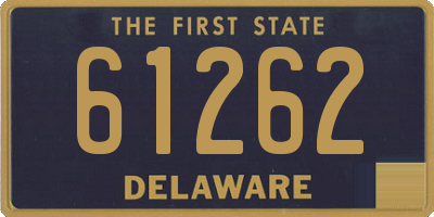 DE license plate 61262